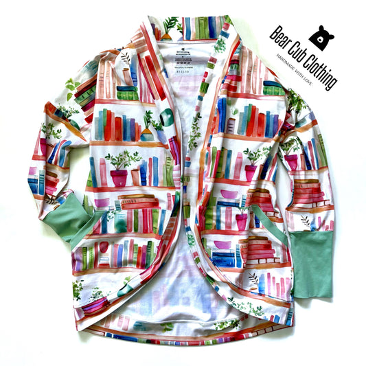 Adult Medium Book Cardigan