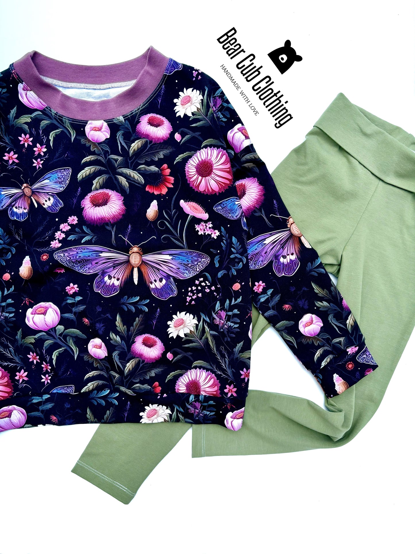 6/7 Garden Moth Pullover & Leggings