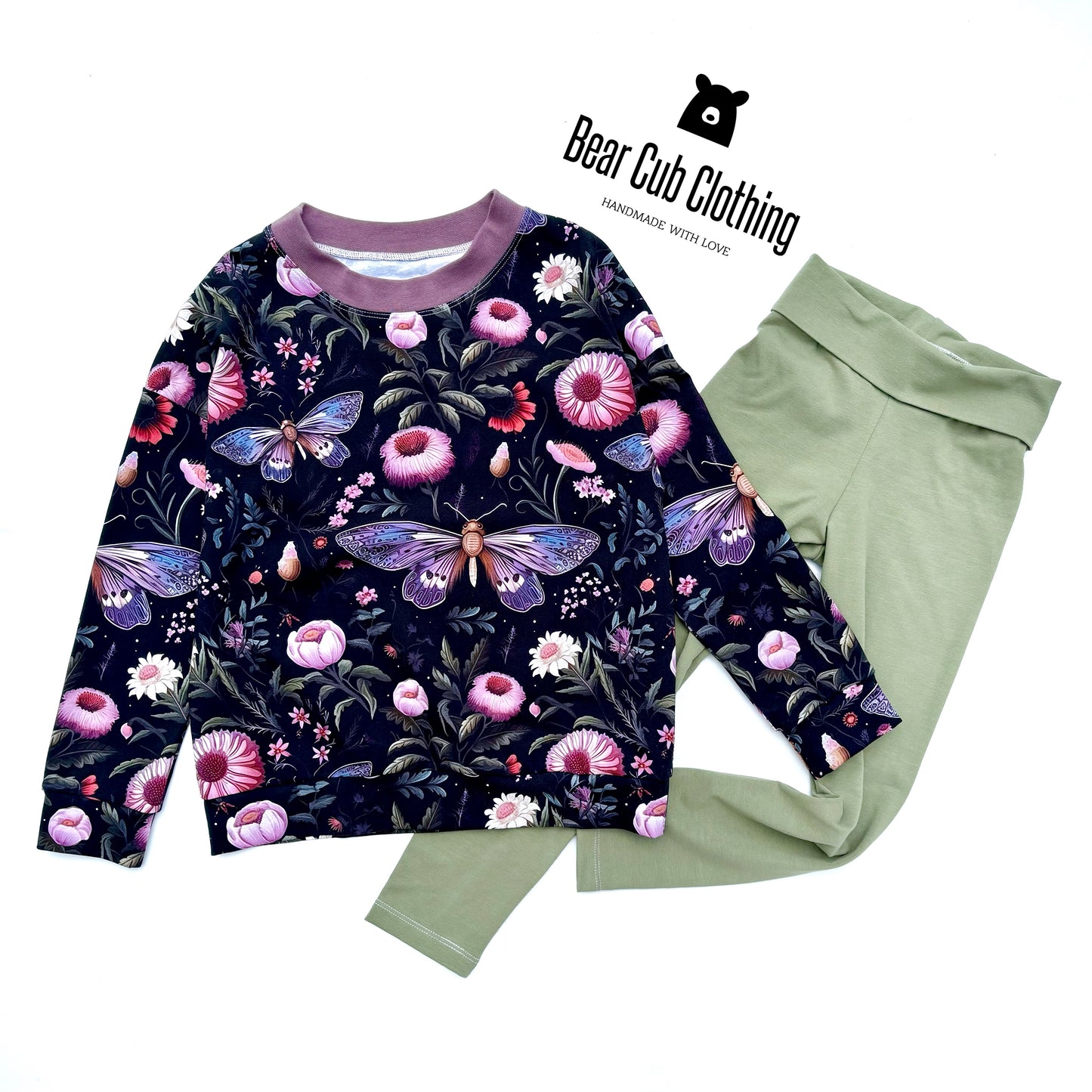 6/7 Garden Moth Pullover & Leggings