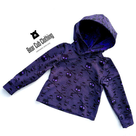 4t Fishnet Skull Hoodie