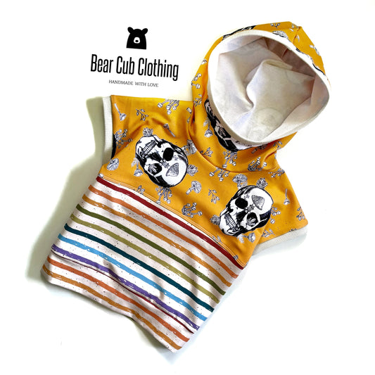 6-18 months Skull & Rainbow Hooded Tee