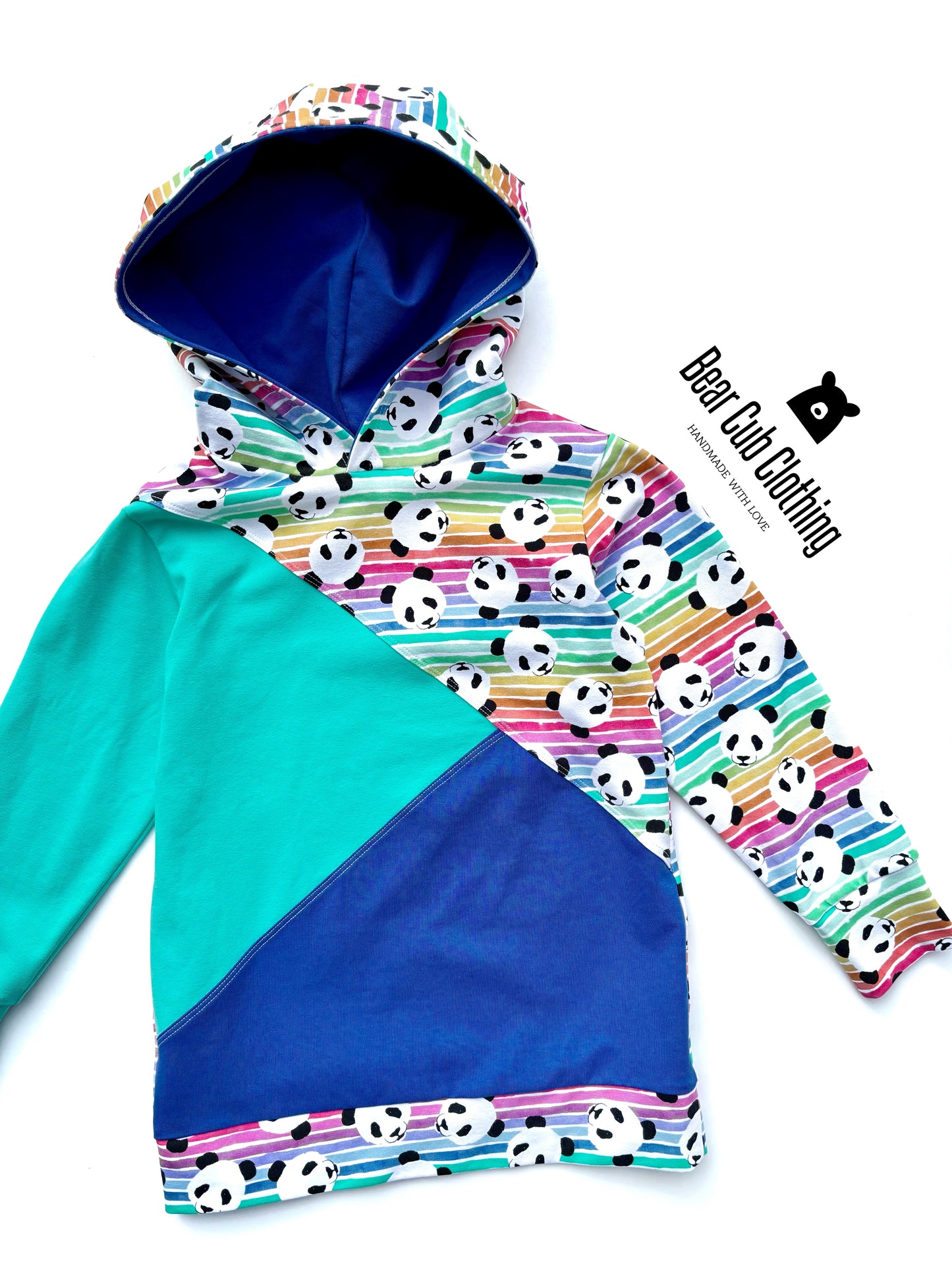 5t Panda Color Block Hoodie