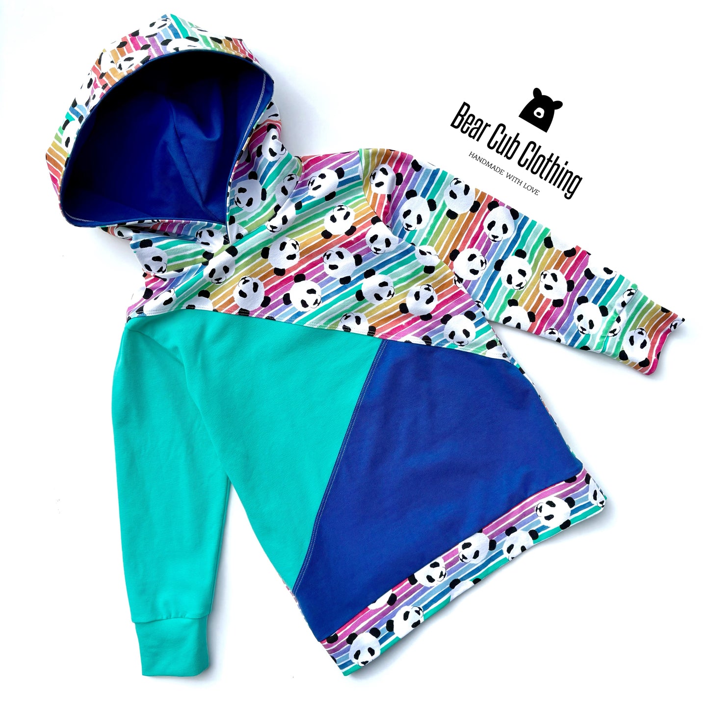 5t Panda Color Block Hoodie