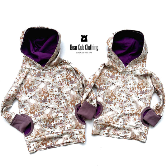 Unicorn Floral Hoodies